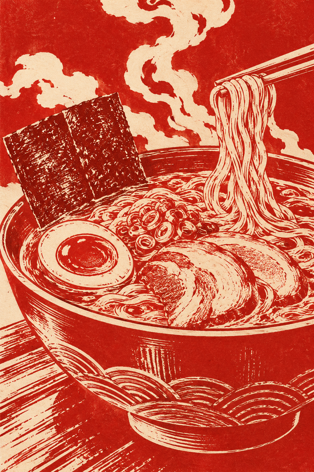 Illustration of a ramen bowl used on the lookalike-games panel
